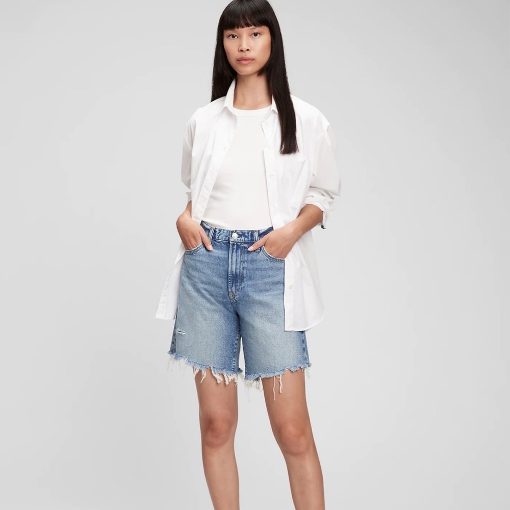 New Gap High Rise Bermuda Shorts